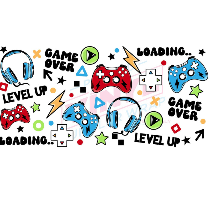 Libbey Can Wrap 16oz - Ink Transfers | Gamer | from The Glitter Guy