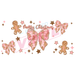 Libbey Can Wrap 16oz - Ink Transfers | Gingerbread Bows | from The Glitter Guy