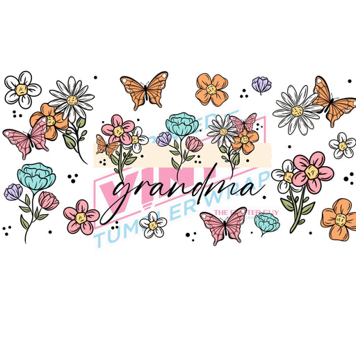 Libbey Can Wrap 16oz - Ink Transfers |Grandma | from The Glitter Guy
