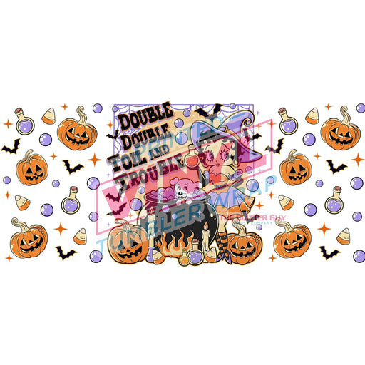 Libbey Can Wrap 16oz - Ink Transfers | Halloween Betty | from The Glitter Guy