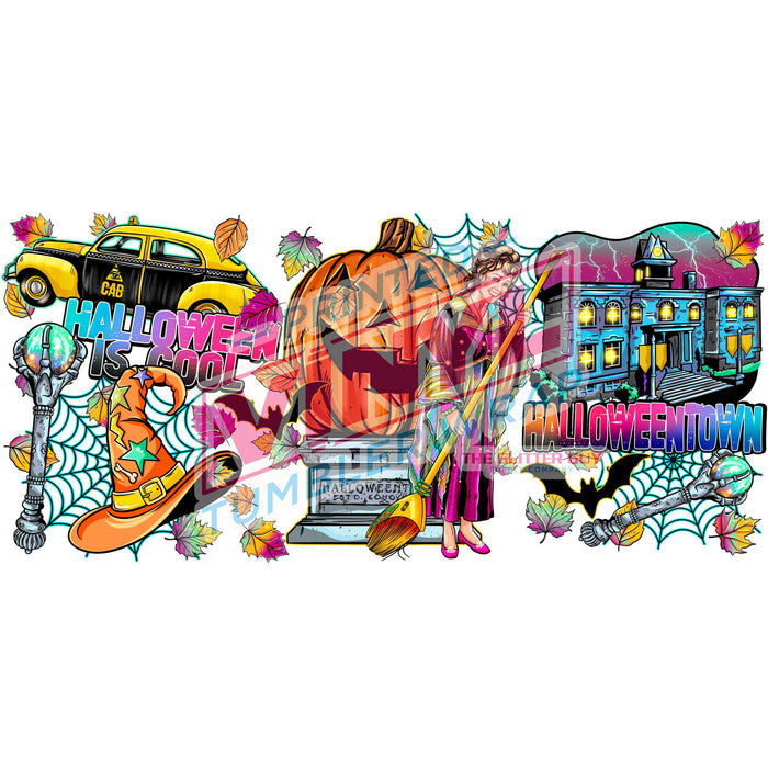 Libbey Can Wrap 16oz - Ink Transfers | Halloween City | from The Glitter Guy