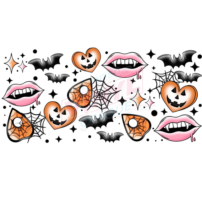 Libbey Can Wrap 16oz - Ink Transfers |Halloween Tattoos | from The Glitter Guy