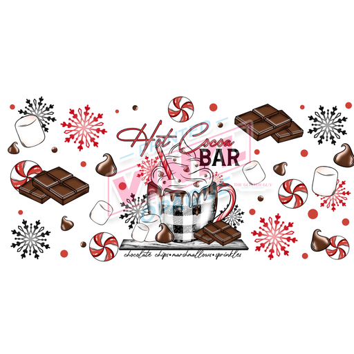 Libbey Can Wrap 16oz - Ink Transfers | Hot Cocoa Bar | from The Glitter Guy