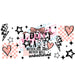 Libbey Can Wrap 16oz - Ink Transfers | I Don't Care | from The Glitter Guy