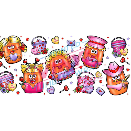 Libbey Can Wrap 16oz - Ink Transfers | Love Nugs | from The Glitter Guy