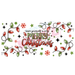 Libbey Can Wrap 16oz - Ink Transfers | Merry Christmas Lights | from The Glitter Guy