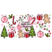 Libbey Can Wrap 16oz - Ink Transfers | Merry Little Christmas | from The Glitter Guy
