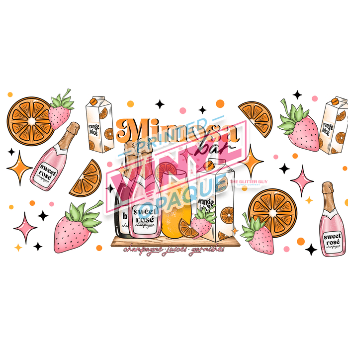 Libbey Can Wrap 16oz - Ink Transfers | Mimosa Bar | from The Glitter Guy