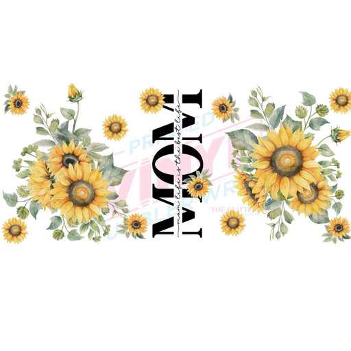 Libbey Can Wrap 16oz - Ink Transfers | Mom Sunflowers | from The Glitter Guy