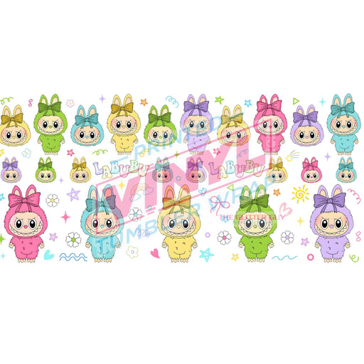 Libbey Can Wrap 16oz - Ink Transfers | Monster Pals Group | from The Glitter Guy