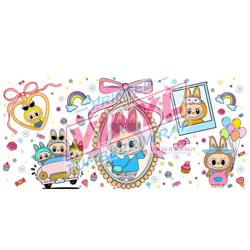 Libbey Can Wrap 16oz - Ink Transfers | Monster Pals | from The Glitter Guy