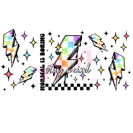 Libbey Can Wrap 16oz - Ink Transfers | Normal Is Boring | from The Glitter Guy