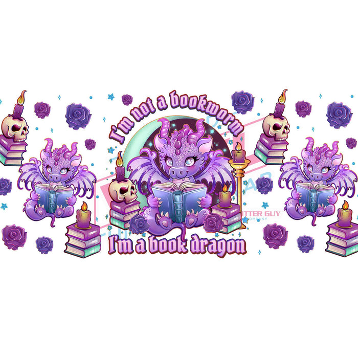 Libbey Can Wrap 16oz - Ink Transfers | Not A Book Worm | from The Glitter Guy