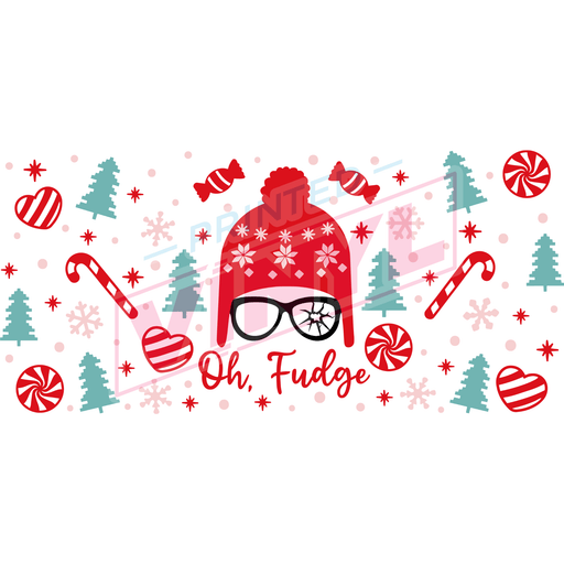 Libbey Can Wrap 16oz - Ink Transfers | Oh Fudge | from The Glitter Guy