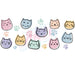 Libbey Can Wrap 16oz - Ink Transfers | Pastel Cats | from The Glitter Guy