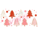 Libbey Can Wrap 16oz - Ink Transfers | Pink Trees | from The Glitter Guy