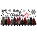 Libbey Can Wrap 16oz - Ink Transfers | Plaid Trees | from The Glitter Guy