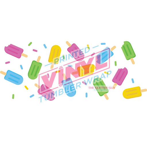 Libbey Can Wrap 16oz - Ink Transfers | Popsicles | from The Glitter Guy