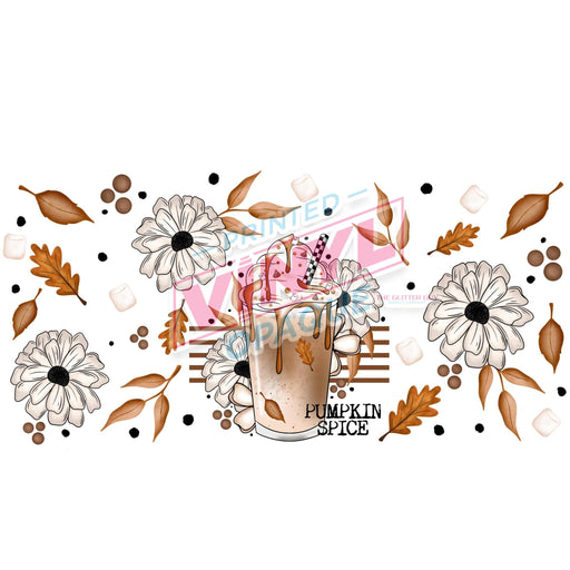 Libbey Can Wrap 16oz - Ink Transfers | Pumpkin Spice | from The Glitter Guy