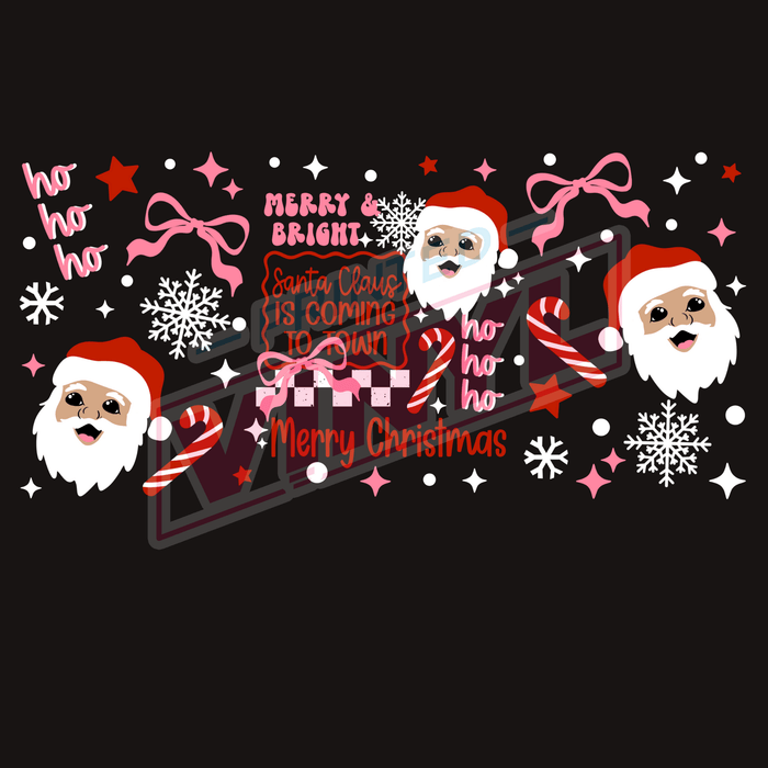 Libbey Can Wrap 16oz - Ink Transfers | Santa Town 398 | from The Glitter Guy