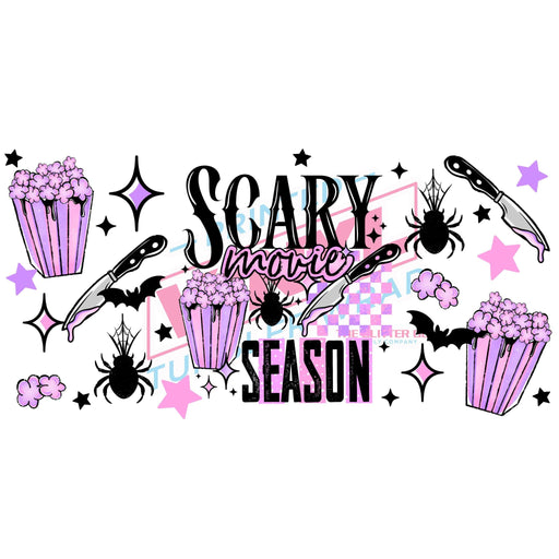 Libbey Can Wrap 16oz - Ink Transfers | Scary Movie Season | from The Glitter Guy