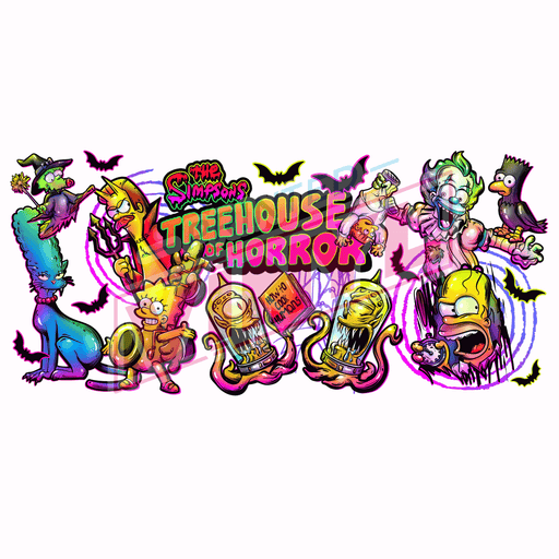 Libbey Can Wrap 16oz - Ink Transfers | Scary Treehouse | from The Glitter Guy