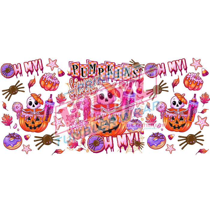 Libbey Can Wrap 16oz - Ink Transfers | Skelly Donuts | from The Glitter Guy