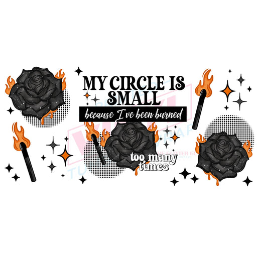 Libbey Can Wrap 16oz - Ink Transfers | Small Circle | from The Glitter Guy