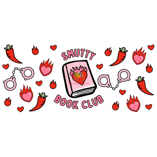 Libbey Can Wrap 16oz - Ink Transfers | Smutty Book Club | from The Glitter Guy