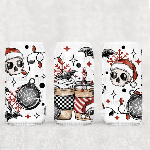 Libbey Can Wrap 16oz - Ink Transfers | Spooky Holiday Drinks | UVDTF from The Glitter Guy