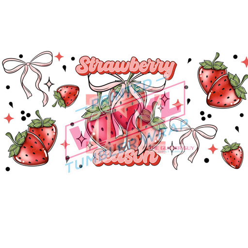 Libbey Can Wrap 16oz - Ink Transfers | Strawberry Season | from The Glitter Guy