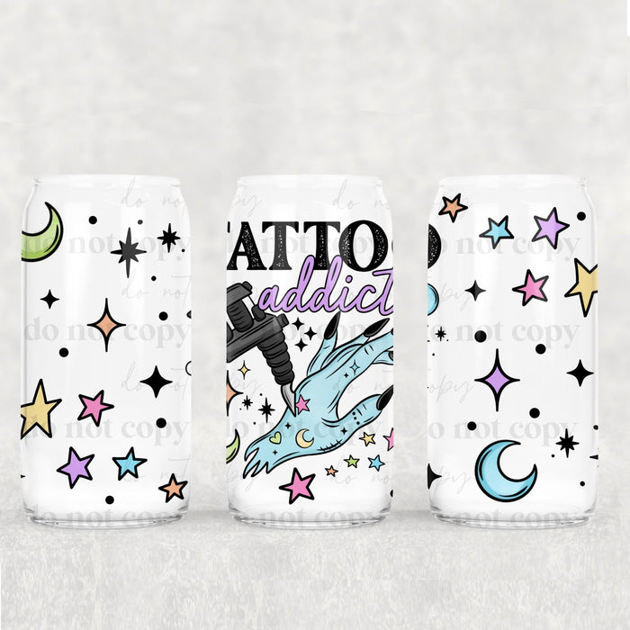 Libbey Can Wrap 16oz - Ink Transfers |Tattoo Addict | from The Glitter Guy