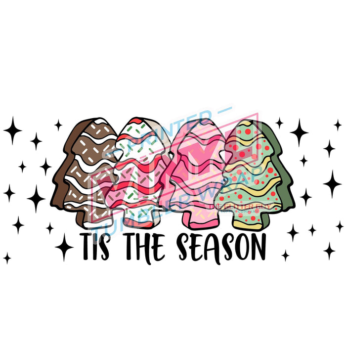 Libbey Can Wrap 16oz - Ink Transfers | Tis The Season | from The Glitter Guy