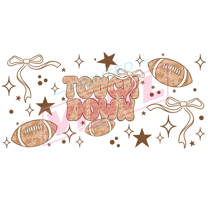 Libbey Can Wrap 16oz - Ink Transfers | Touchdown Lace | from The Glitter Guy