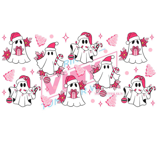 Libbey Can Wrap 16oz - Ink Transfers |Tree Cake Ghosts | from The Glitter Guy