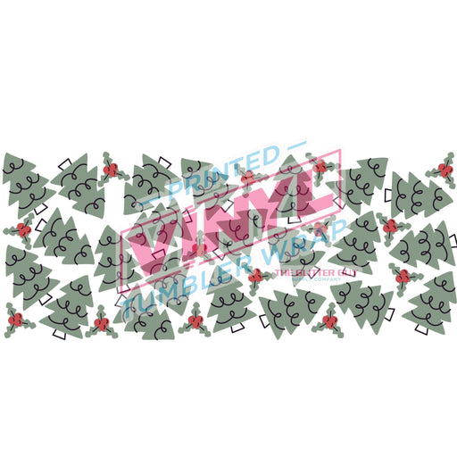 Libbey Can Wrap 16oz - Ink Transfers | Tree Doodles | from The Glitter Guy