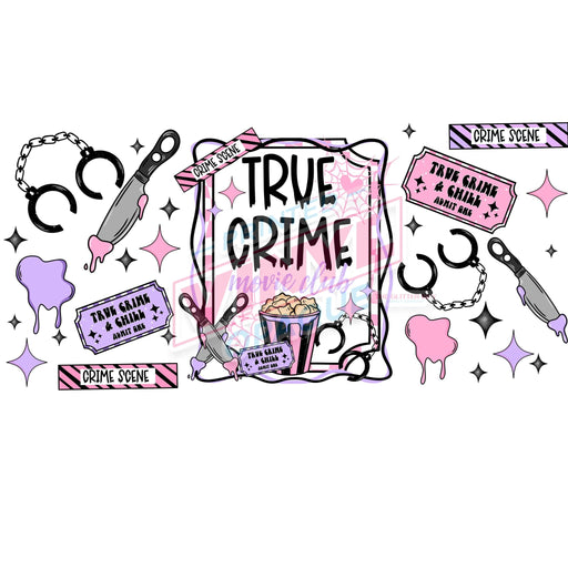 Libbey Can Wrap 16oz - Ink Transfers | True Crime | from The Glitter Guy