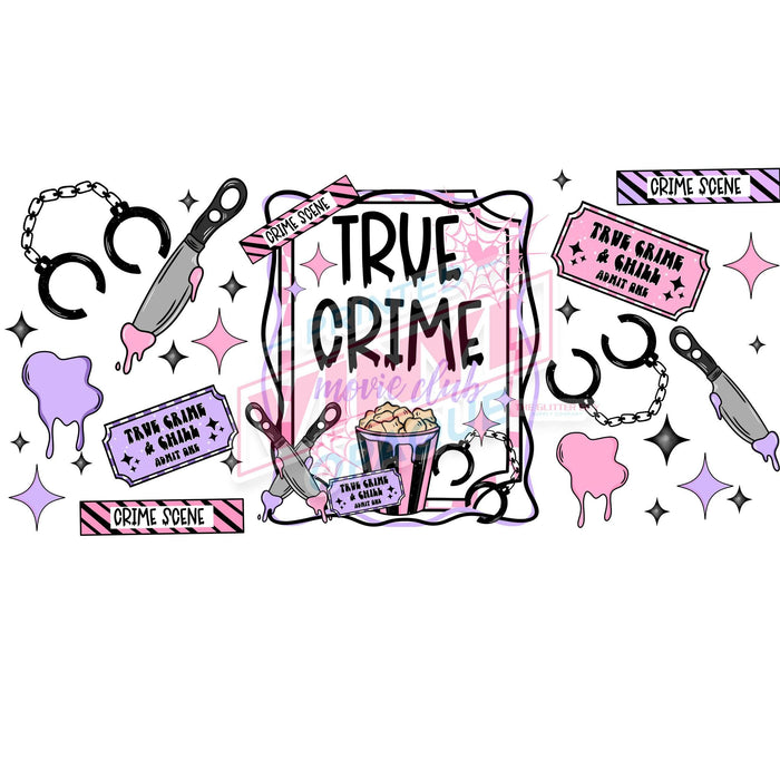 Libbey Can Wrap 16oz - Ink Transfers | True Crime | from The Glitter Guy