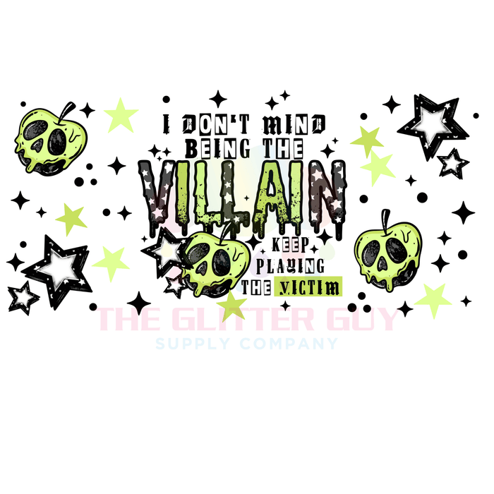 Libbey Can Wrap 16oz - Ink Transfers | Villain | from The Glitter Guy