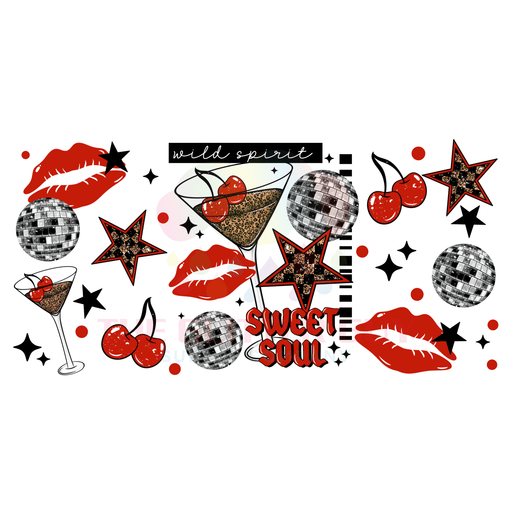 Libbey Can Wrap 16oz - Ink Transfers |Wild Spirit | from The Glitter Guy