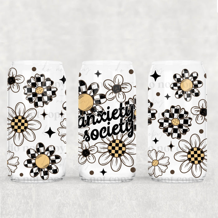 Libbey Can Wrap 16oz - UV DTF Ink Transfers | Anxiety Season | from The Glitter Guy