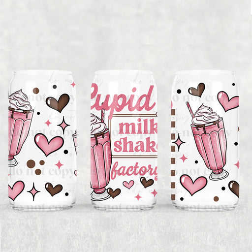 Libbey Can Wrap 16oz - UV DTF Ink Transfers |Cupids Milk Shake | from The Glitter Guy