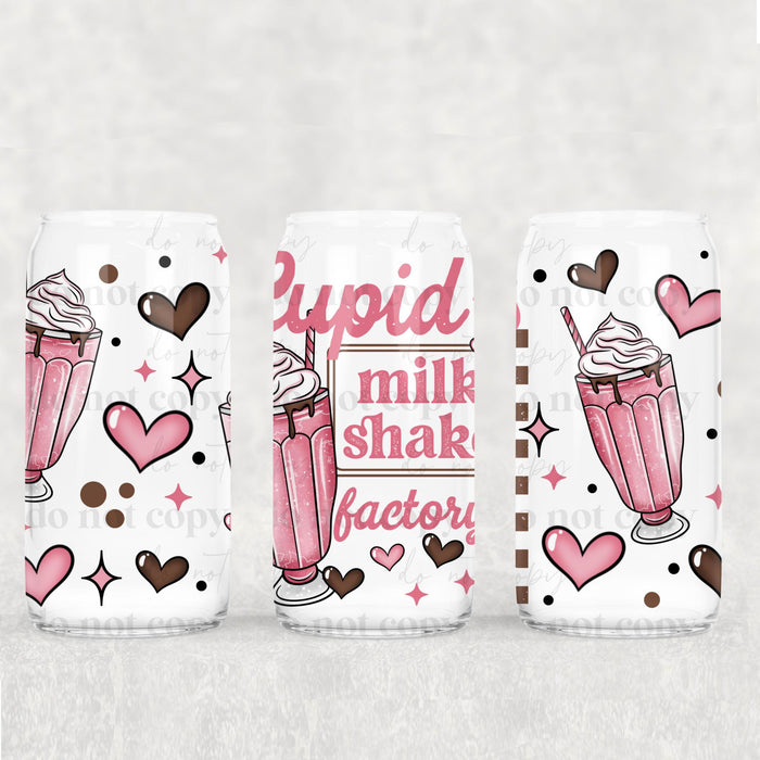 Libbey Can Wrap 16oz - UV DTF Ink Transfers |Cupids Milk Shake | from The Glitter Guy