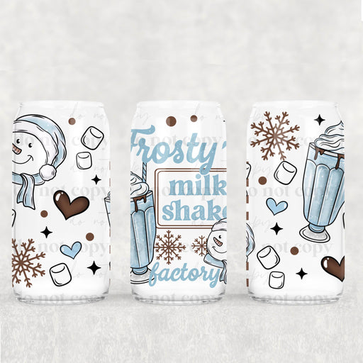 Libbey Can Wrap 16oz - UV DTF Ink Transfers | Frosty Milk Shake | from The Glitter Guy