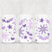 Libbey Can Wrap 16oz - UV DTF Ink Transfers | Snowflake Bats | from The Glitter Guy