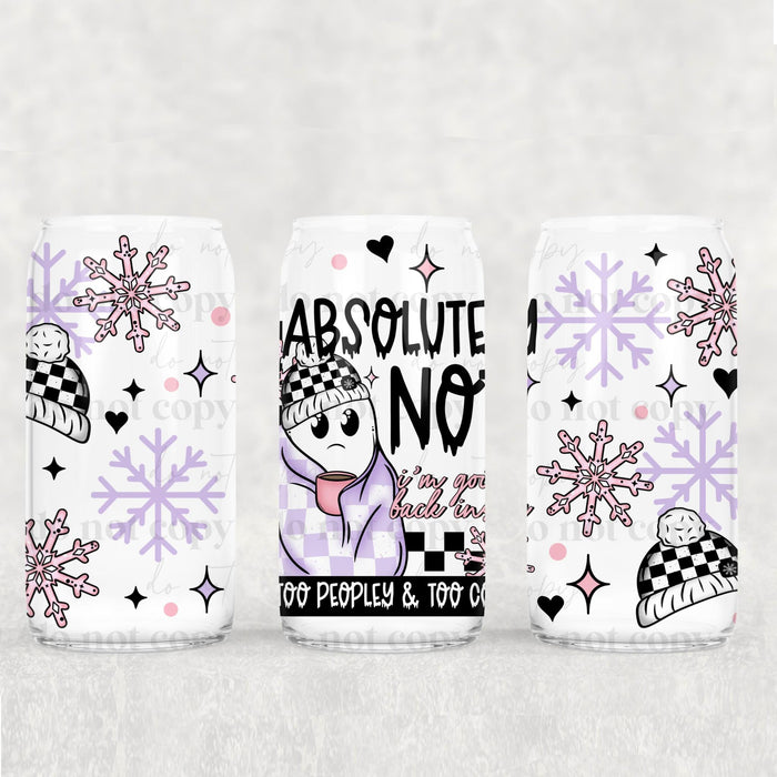 Libbey Can Wrap 16oz - UV DTF Ink Transfers | Too Peopley Outside | from The Glitter Guy