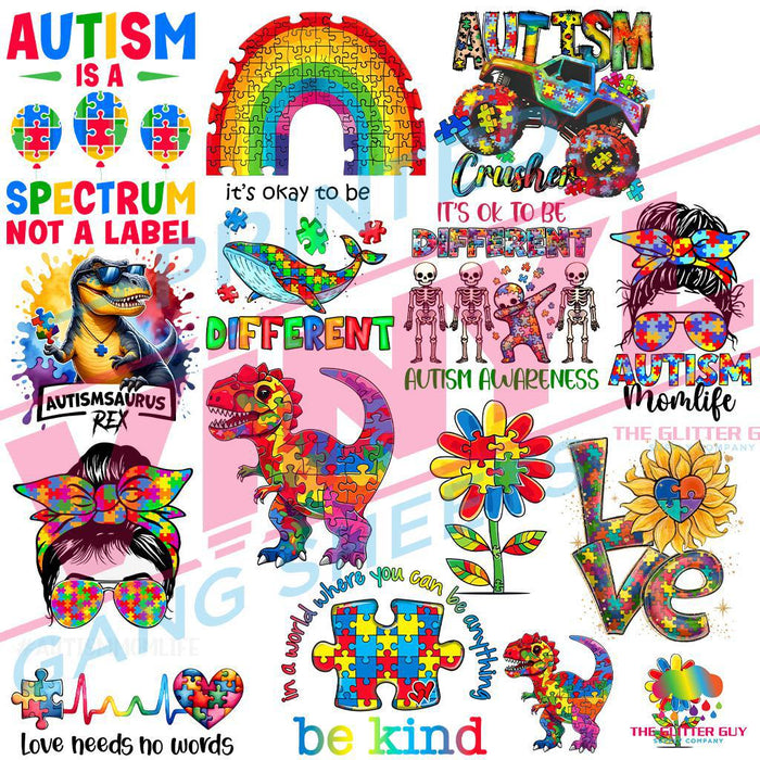 Love Needs No Words - Premade Gang Sheet | Gang Sheet from The Glitter Guy