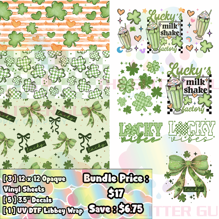 Luck - Printed Vinyl Bundle | Printed Vinyl from The Glitter Guy