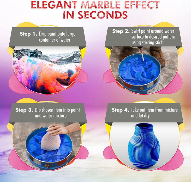 Marabu Easy Marble Starter Kit | Easy Marble from The Glitter Guy