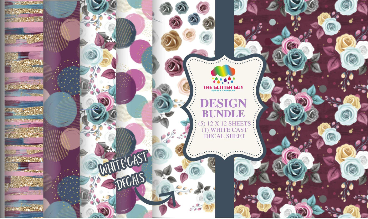 Maroon Arrangements Pack | Printed Vinyl from The Glitter Guy